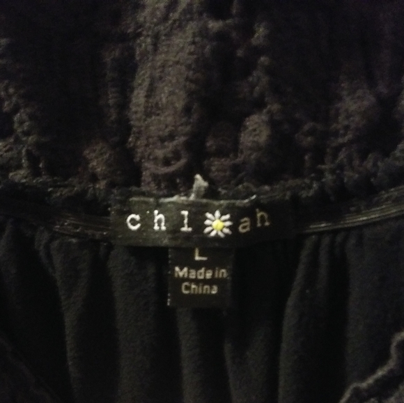 Black over the shoulder shirt - Picture 3 of 3